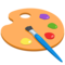 Artist Palette emoji on Messenger